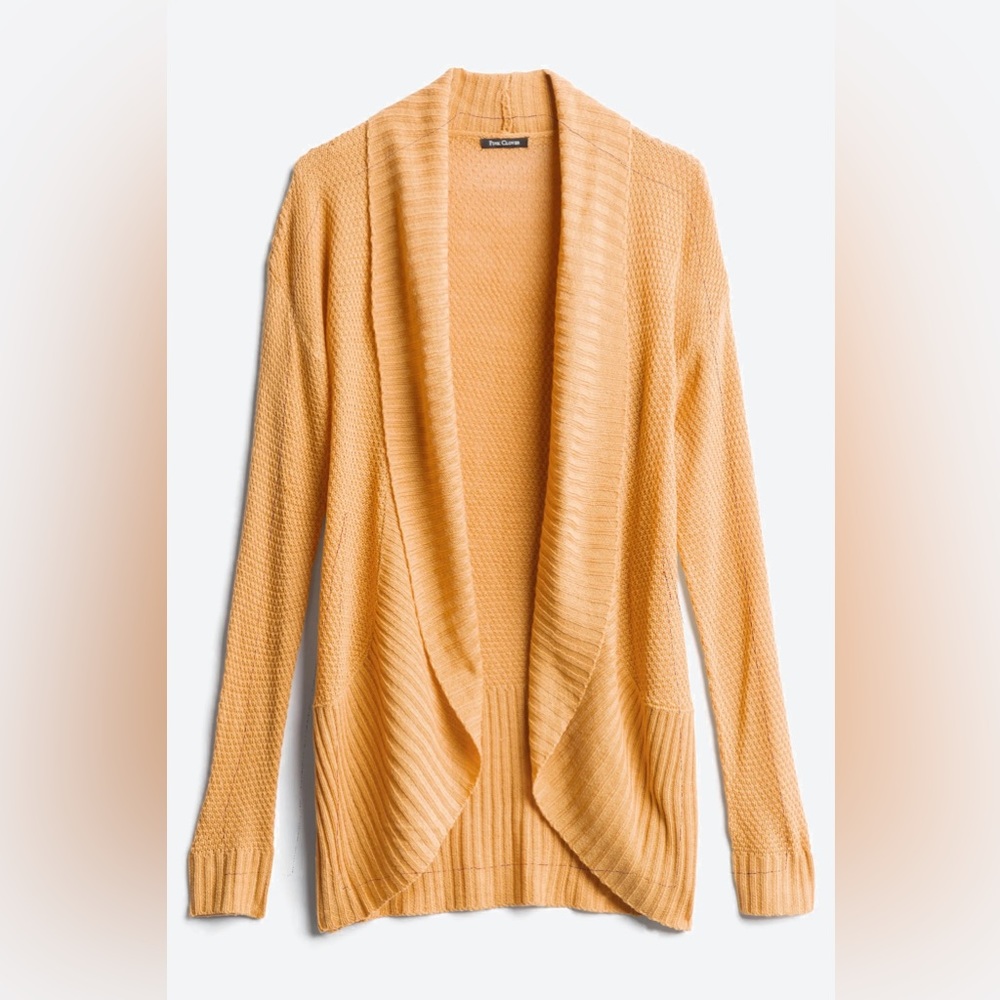 Pink Clover Yellow Gold Chunky Knit Cardigan, Size S